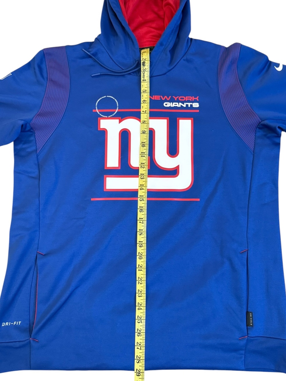 Nike New York Giants Dri-Fit On-Field Apparel Training Pullover Hoodie Blue XL - Picture 13 of 16